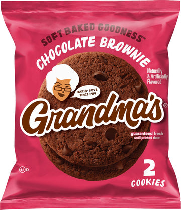 Grandma'S Cookies, Chocolate Brownie, (Pack Of 12) Bundled By Superdeals, 2.50 Oz Bag, With Mystery Gift
