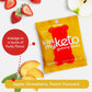 Kiss My Keto Gummies – Sugar Free Gummy Bears, Low Carb Snack, Pack of 12, Peach Flavor, Keto Gummies 12 x 22.5g Tray