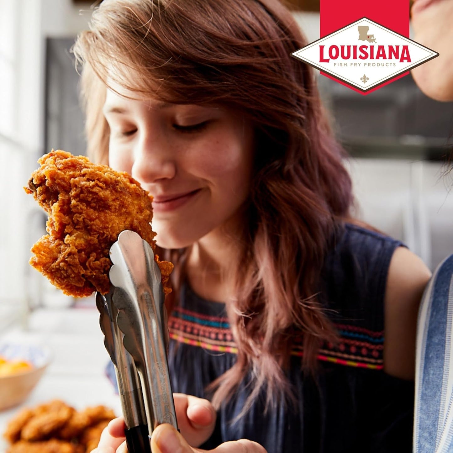 Louisiana Seasoned Chicken Fry Batter 1 Gallon - 5.25Lbs - Crispy Southern Coating Mix For Fried Chicken - Delicious And Convenient Coating Filled With Cajun Flavor - Easy To Make Recipe - Just Add Water