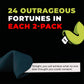 MISS FORTUNES Funny Fortune Cookies, Multi-Pack of 2 Dozen, 12 Count, Humanity + Unlucky