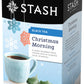 Stash Tea Christmas Morning Black Tea - Caffeinated, Non-GMO, 18 Count (Pack of 6) - 108 Bags Total