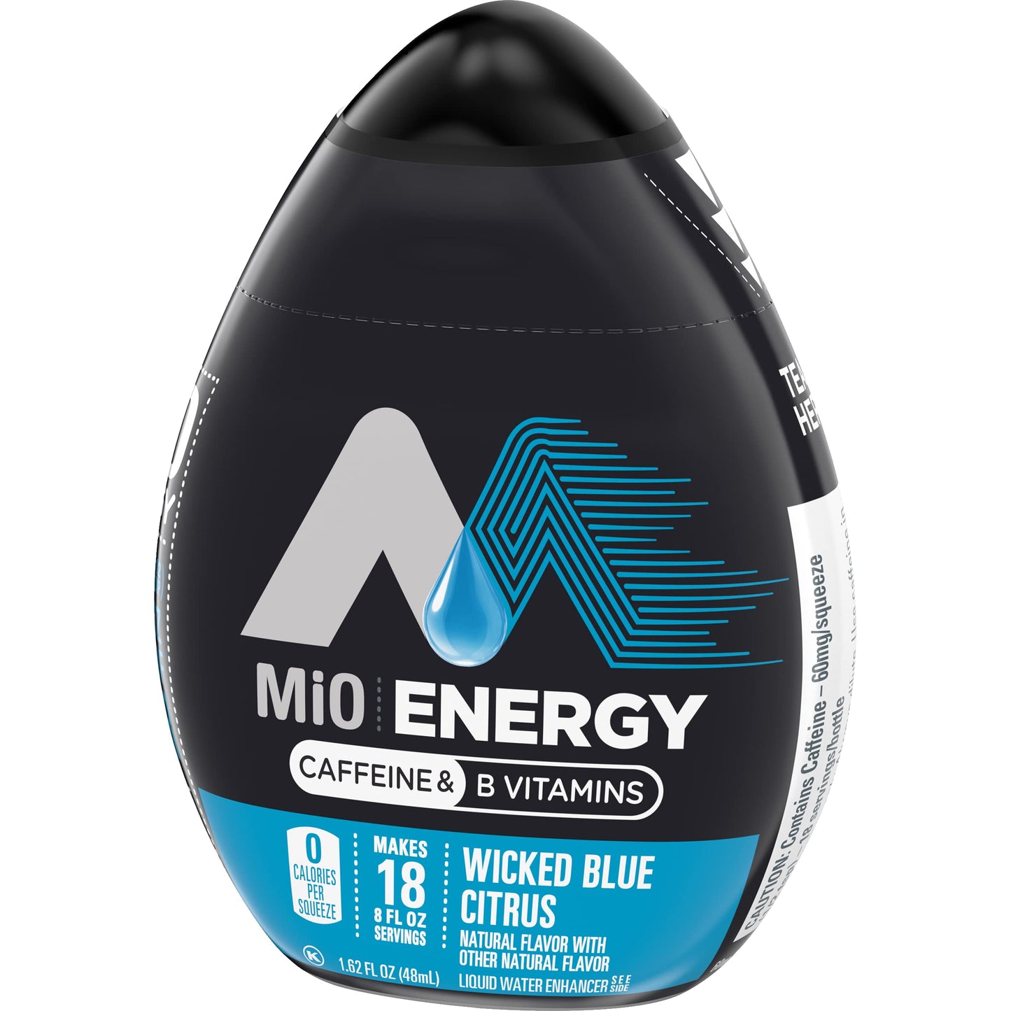 Kraft Mio Energy Liquid Water Enhancer, Wicked Blue Citrus, 1.62 Fl Oz, Pack of 6