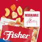 Fisher Snack Tropical Trail Mix, 3.5 Ounces (Pack Of 6), Banana Chips, Almonds, Cashews, Dried Sweetened Pineapple And Mango, Re