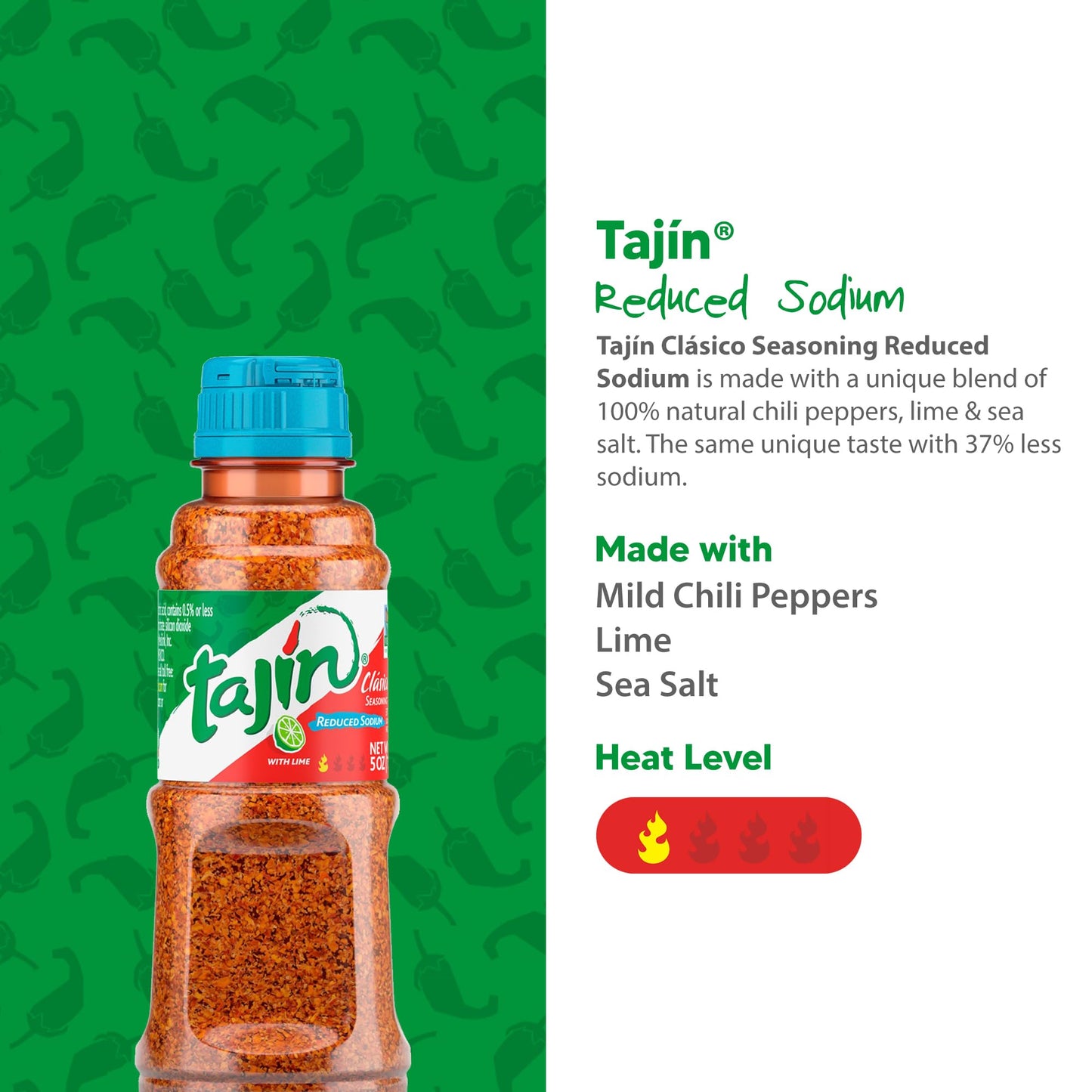 Tajín Clásico Reduced Sodium Seasoning 5 Oz (Pack Of 3)