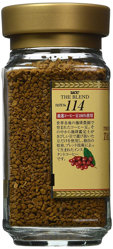 Ucc The Blend 114 Instant Coffee, Instant Black Coffee, Smooth Flavor, Imported From Japan, 3.17 Oz (90 G), Pack Of 2