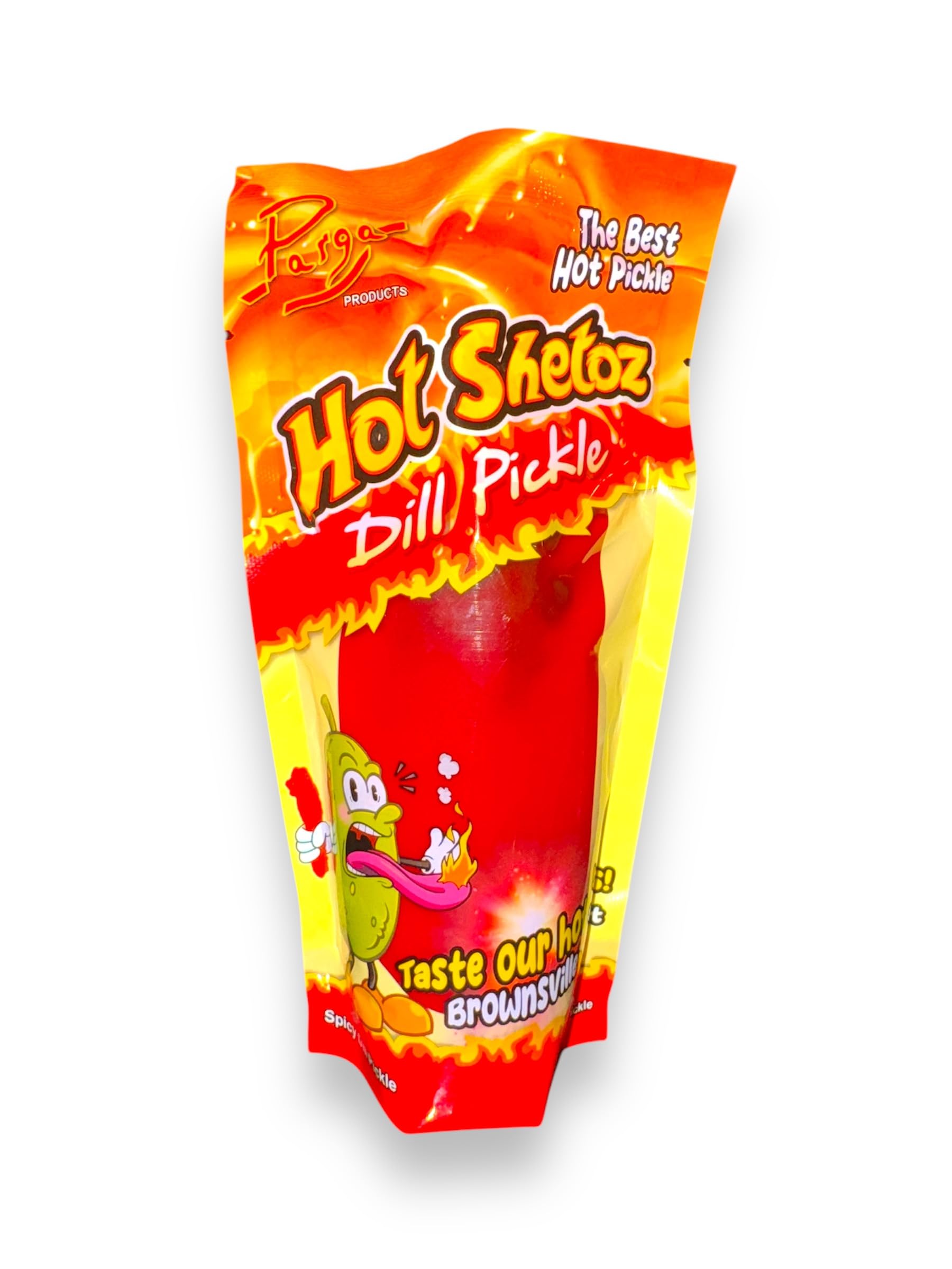 Parga Products Dill Pickle Flavored Snack, Spicy, 4x7, Made in USA