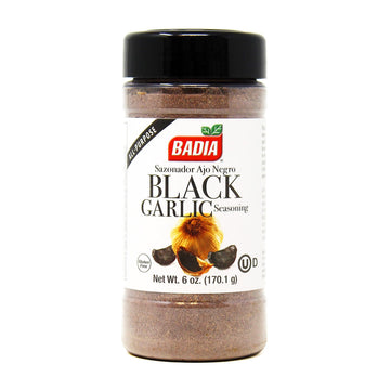 Badia Black Garlic Seasoning, 6 oz - Rich, Savory & Umami Flavor for Meat, Seafood and Vegetables