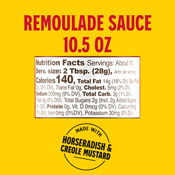 Louisiana Fish Fry Remoulade Sauce, 10.5 Ounce (Pack Of 2) - Limited Availability Large Online Retailer Recipe Card Included - Authentic Southern Flavor