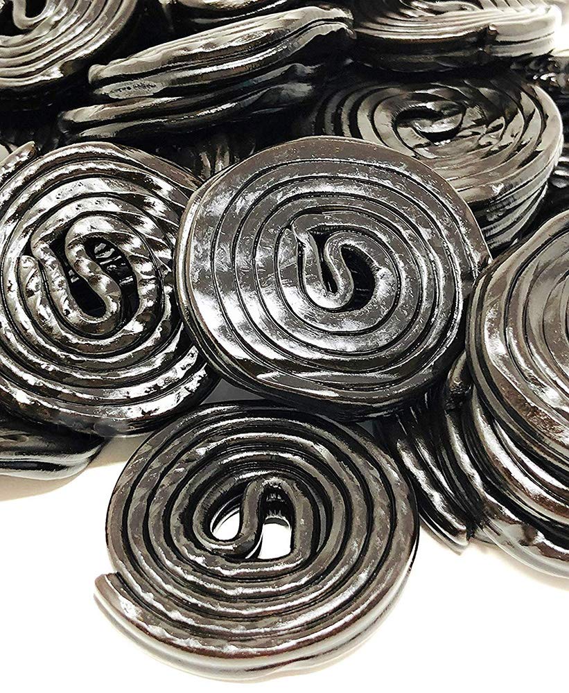 Italian Black Licorice Wheels | Bulk Candy | Natural Colors And Flavors, Gmo Free | 3 Pounds