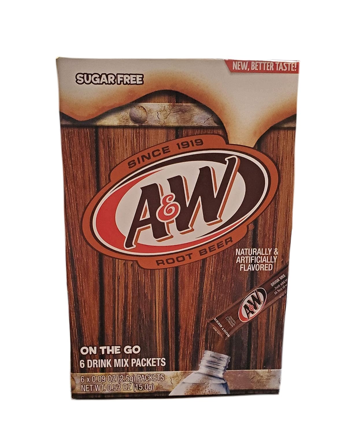Generic A&W Root malt-inspired Drink Mix Packets - Caffeine/Sugar-Free - Pack of 2