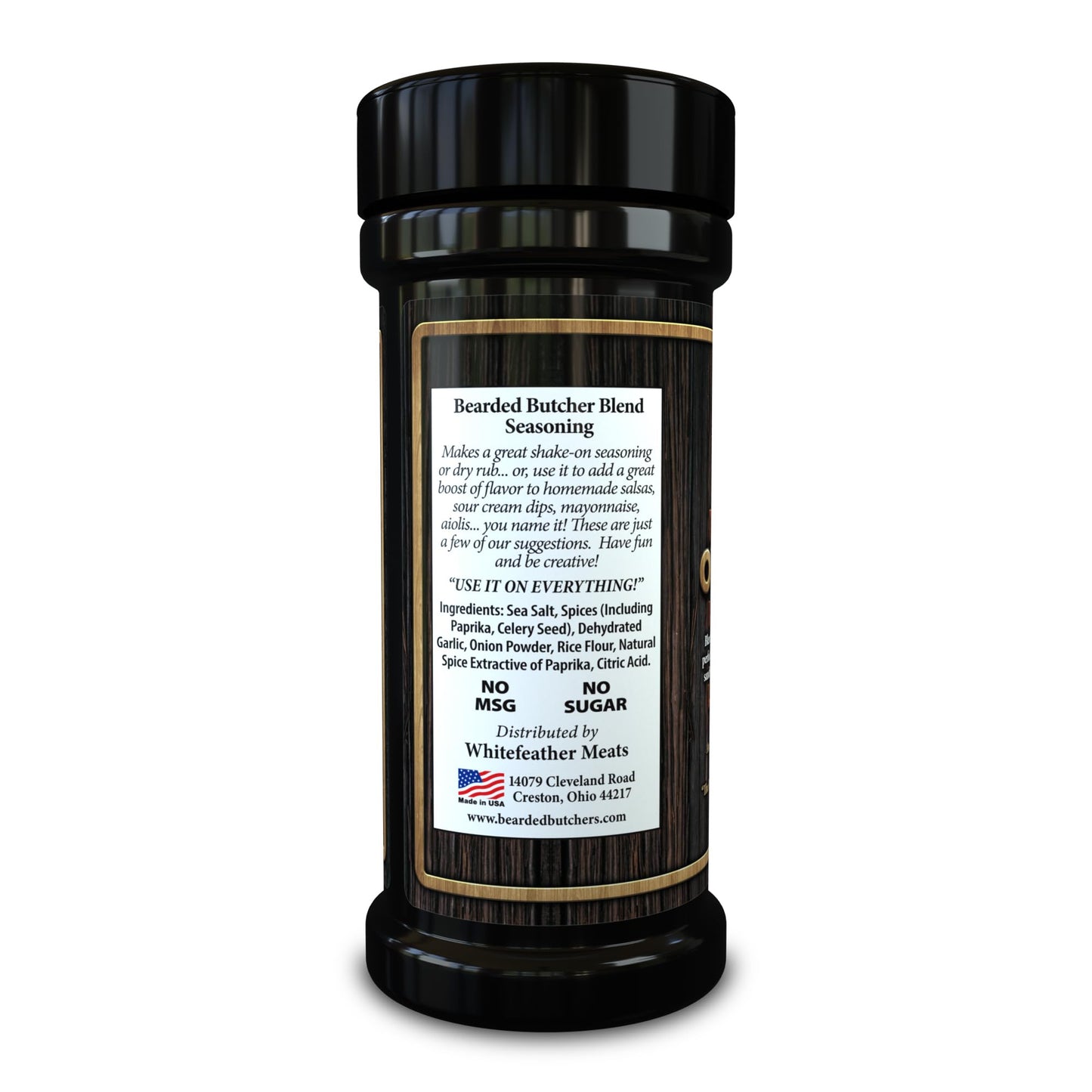 Bearded Butchers Blend Original Seasoning, 11 Oz Large Shaker - All-Purpose Spice For Meats, Veggies, Soups, Sandwiches, Eggs, F