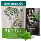 Zhivana Organics Nettle Tea - Nettle Leaf Organic, Nettle Tea Loose Leaf, Stinging Nettles Loose Leaf Organic, Ortiga Verde Orga