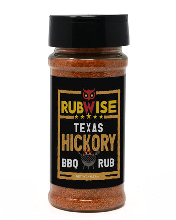 Five Star Seasonings RubWise Texas Style BBQ Hickory Rub, 6.25oz, No MSG, Ideal for Meat Seasoning & Dry Rubs