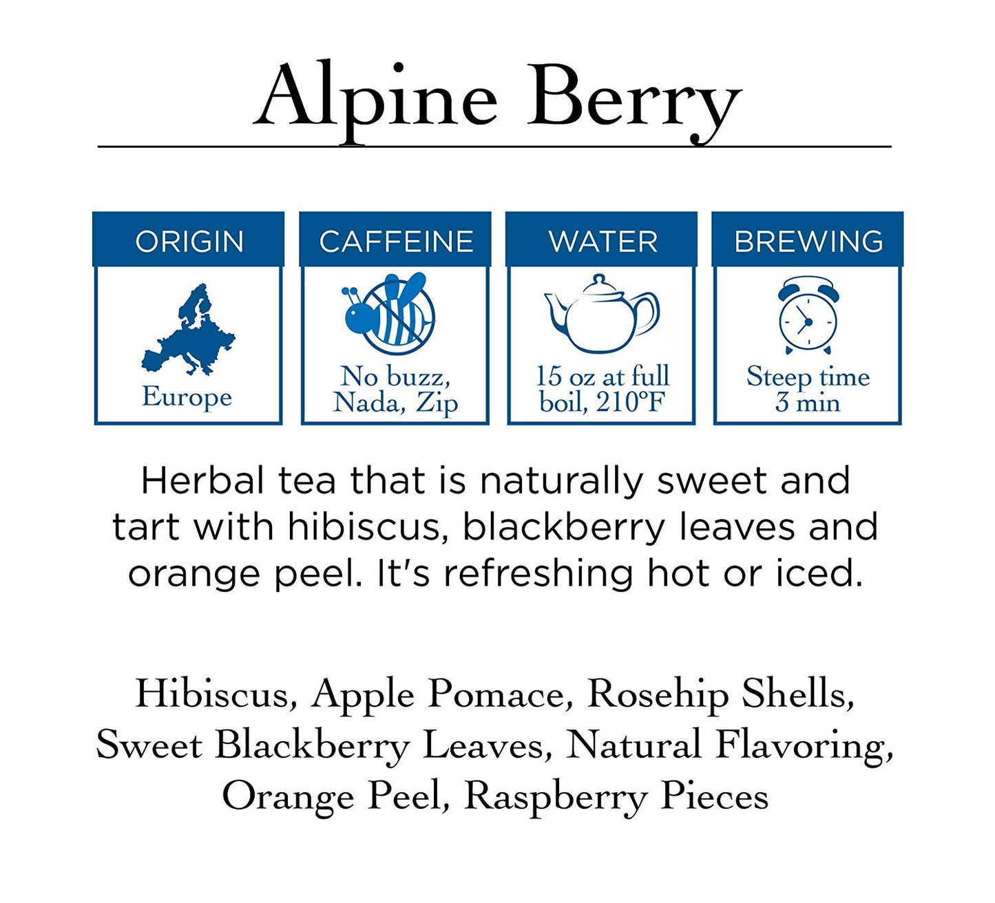 Two Leaves and a Bud Herbal Tea Bags, Caffeine Free, Whole Leaf with Hibiscus, 100 Count, Model T08100