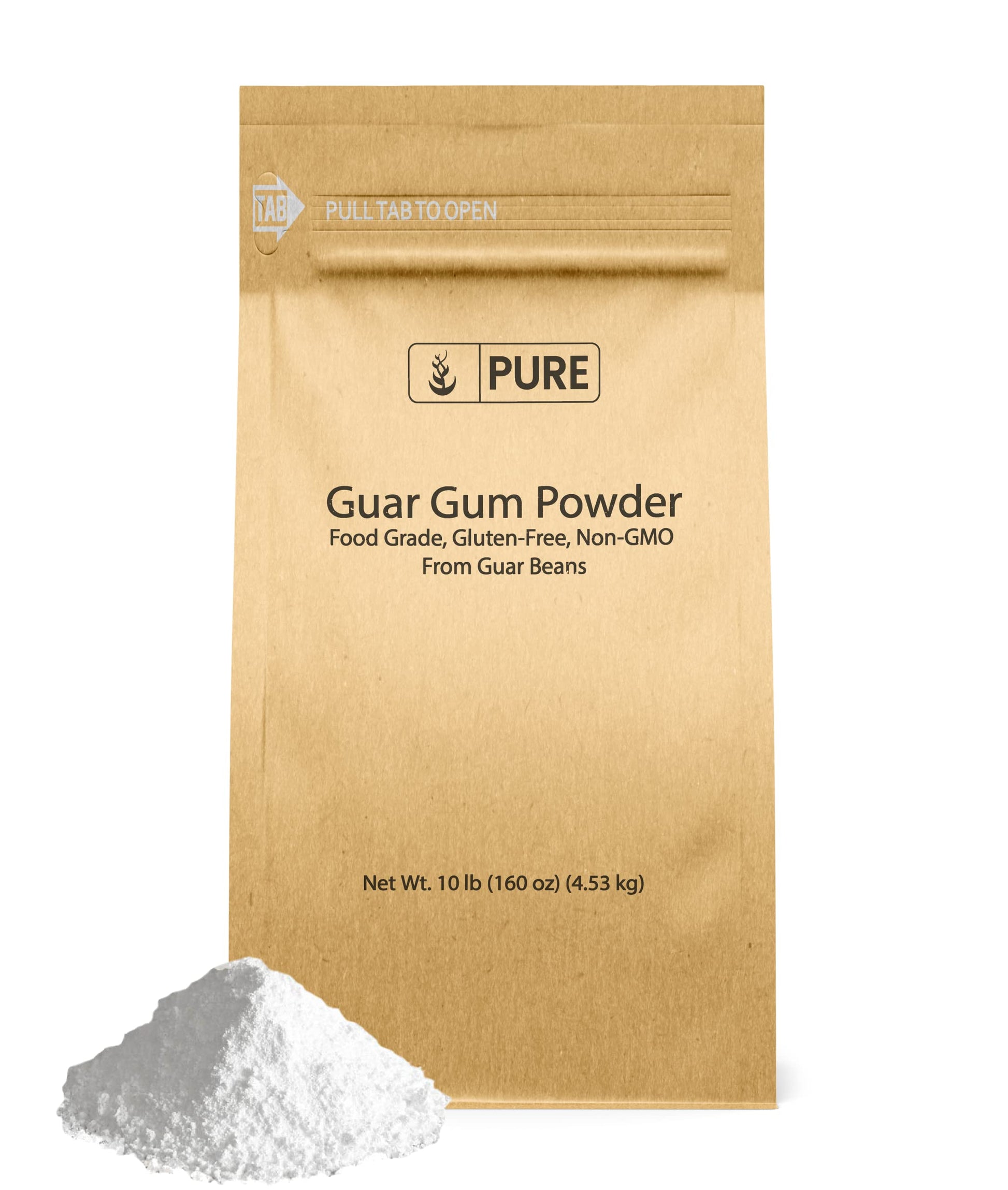 Pure Original Ingredients Guar Gum (10Lb) From Guar Beans, Food Grade, Gluten Free