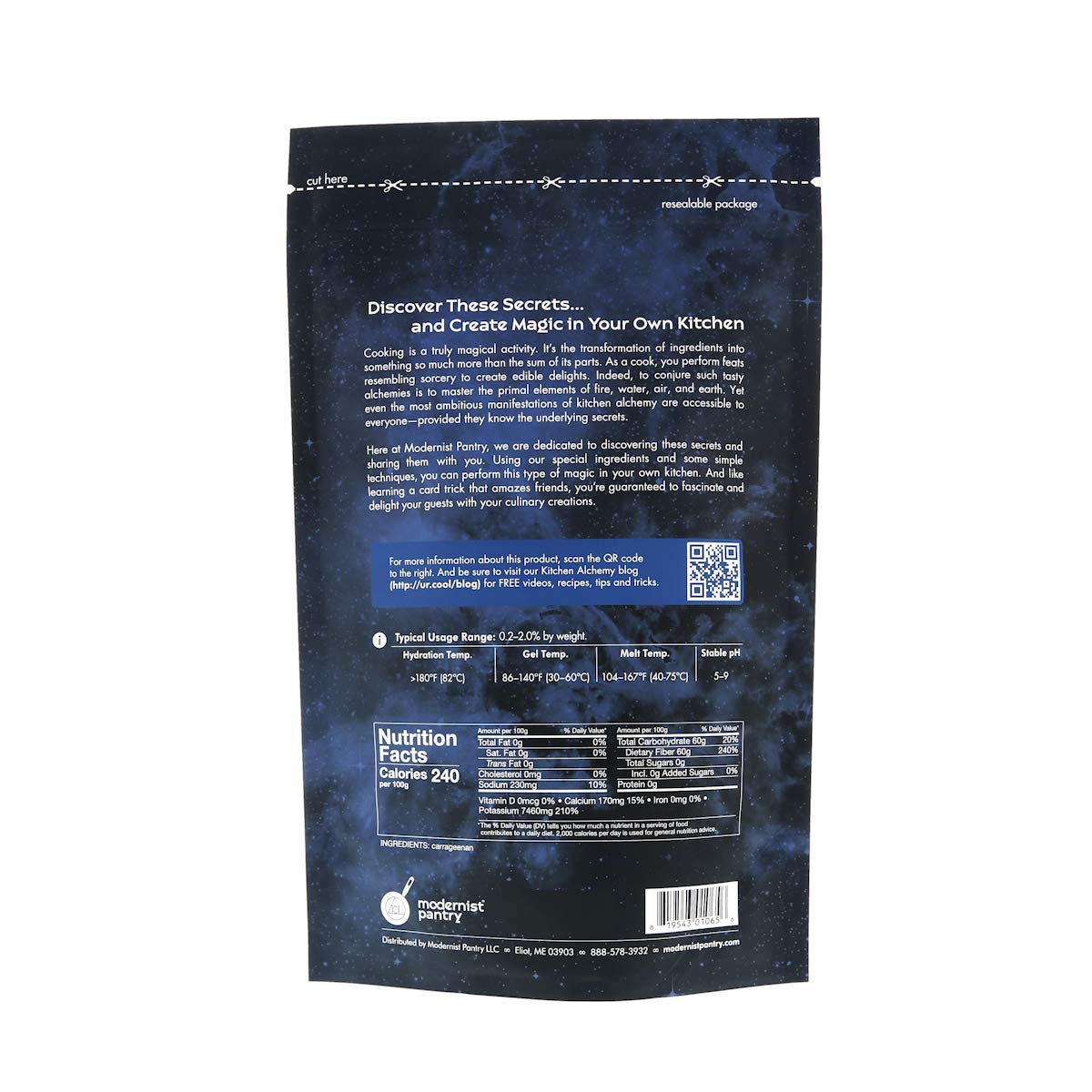 Modernist Pantry Kappa Carrageenan Non-GMO Vegan 400g/14oz Kosher Certified