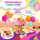 Albert'S Pink Cotton Candy - 12 Pack - Fluffy Strawberry Sweet Treat - Resealable Tubs - Perfect For Parties & Events (Strawberr