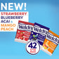 Welchs Fruit Snacks Fruit n Yogurt Variety Pack, Strawberry, Blueberry Acai, Mango Peach, 0.7 oz Bags, Pack of 42