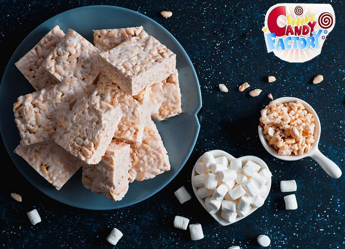 Sarah'S Candy Factory Vanilla Mini Dehydrated Marshmallows In Jar, 1 Lb