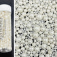 KOOTIPS Sprinkles Sugar Pearls Mix, 120g, White Cupcake Cake Topper, Cookie Decorating Nonpareils
