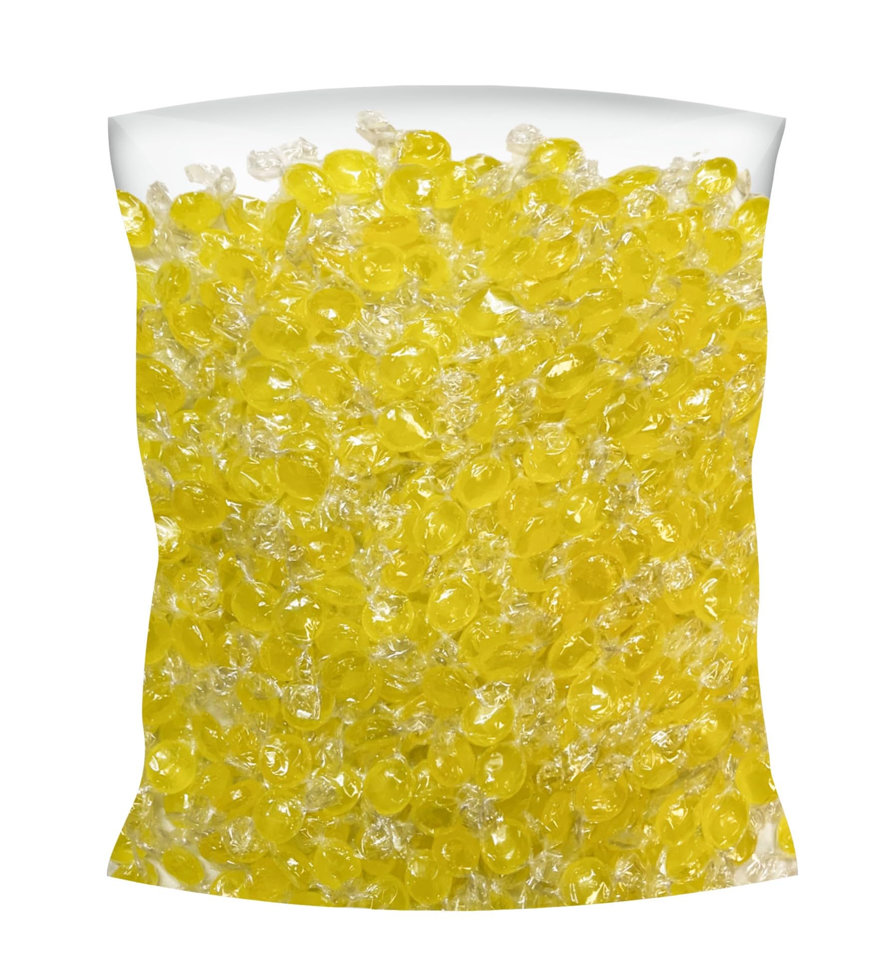 Sugar Free Lemon Drop Hard Candy - 3 lbs Bulk Bag Individually Wrapped Gluten Free, Keto And Diabetic Friendly Lemon Fruit Flavo