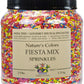 India Tree Nature's Colors Fiesta Sprinkles - 2.9 lb Bulk | Natural Rainbow Sprinkles, Vegan, Non-GMO, Red-3 Free, Top 9 Allerge
