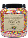 India Tree Nature's Colors Fiesta Sprinkles - 2.9 lb Bulk | Natural Rainbow Sprinkles, Vegan, Non-GMO, Red-3 Free, Top 9 Allerge
