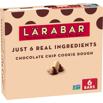 Larabar Chocolate Chip Cookie Dough Bars, Vegan, Gluten Free, 6 Bars