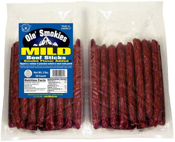 Buffalo Bills 2-Lb Mild 5'' Ole' Smokies Saddlebag (50 Twist-End Beef Sticks Per Saddlebag)