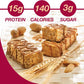 ProtiDIET Peanut Surprise High Protein Bar, No Trans Fat, Nutrient Rich Protein Fiber Bars - High Protein Snacks for Adults - He