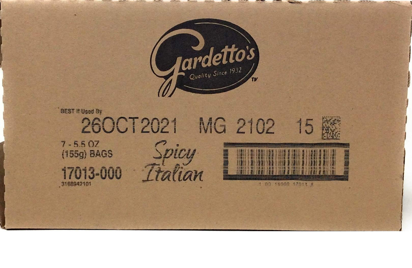 Gardettos Spicy Italian Snack Mix, 5.5 oz. (Pack of 7)