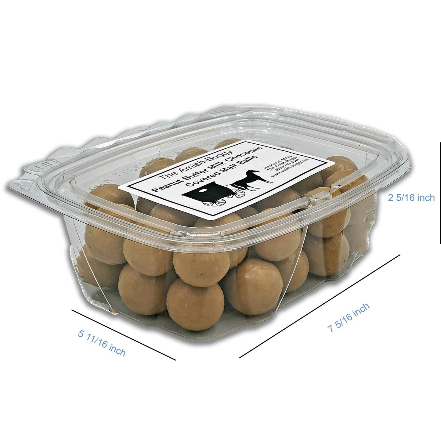 Premium Chocolate Candy (Peanut Butter Malt Balls 12 Oz. Tub (2 Count))
