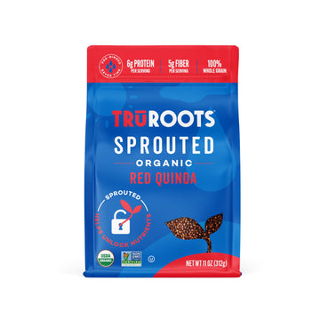 Truroots Organic Sprouted Red Quinoa, 11Oz (Pack Of 1)