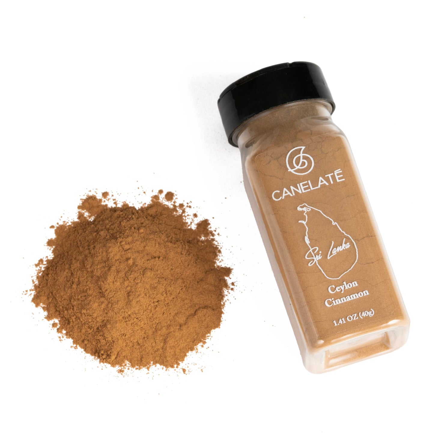 CANELAT   Organic Ceylon Cinnamon Powder 40g (1.41oz) - Packed at the origin, 100% pure, finest ground cinnamon from small holde
