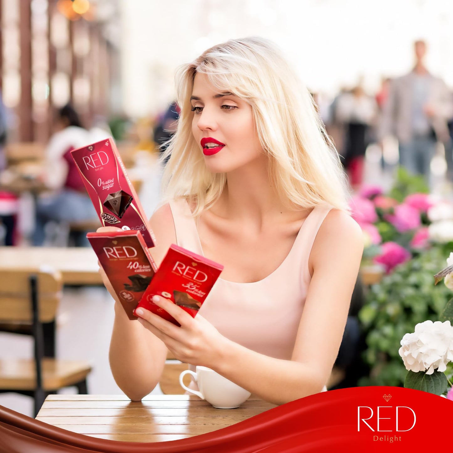 Red Delight Extra Dark Chocolate Bars - Keto-Friendly Vegan Snack - 3.53 oz, Pack of 8 - Gluten-Free, No Added Sugar