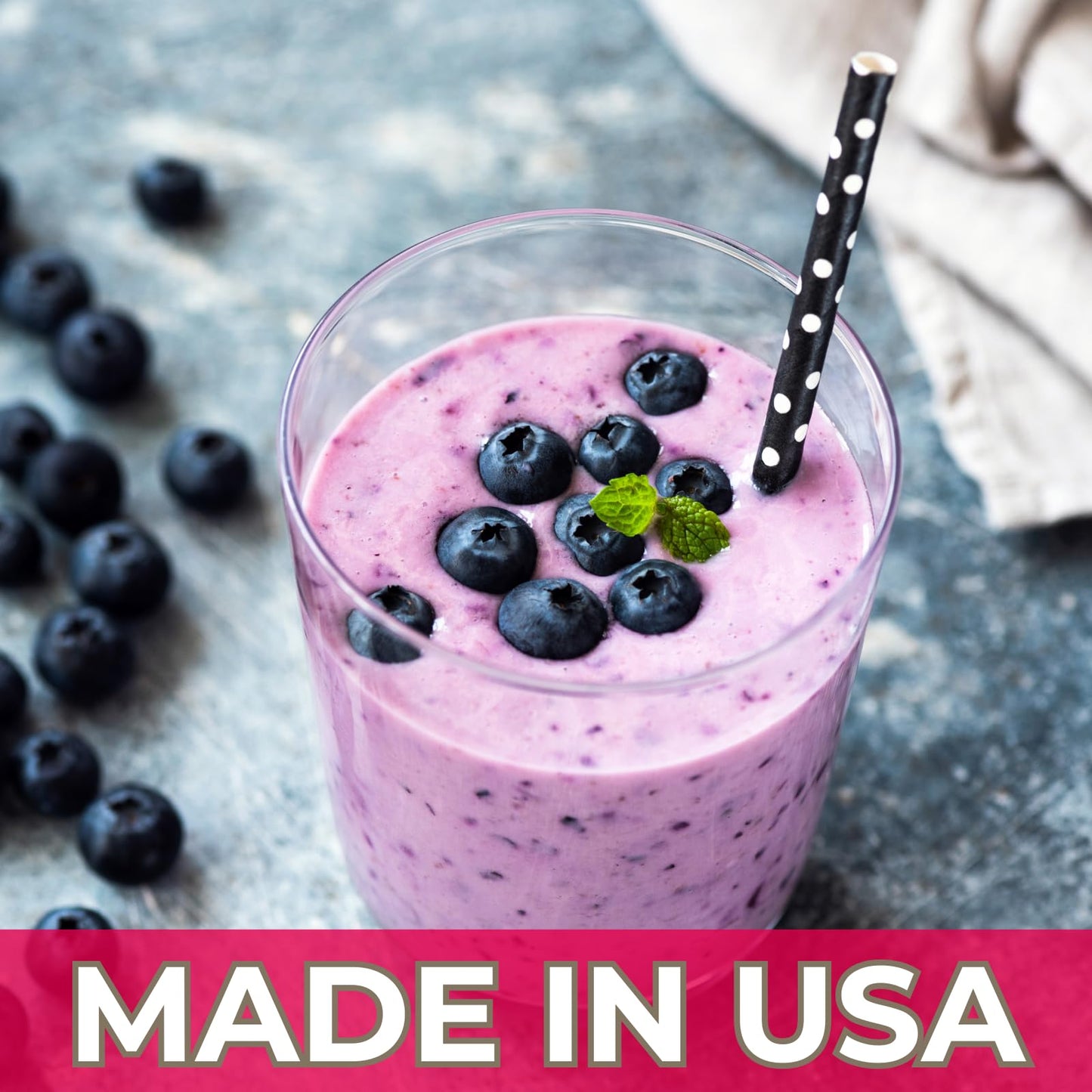 Nutristore Freeze Dried Blueberries | #10 Can Fruit | Perfect Healthy Snacks | Bulk Survival Emergency Food Storage Supply | Low