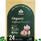 Zaffrus Organic Saffron Powder for Cooking - 24 Count (3g/.105 Oz)