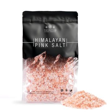 The Spice Lab Himalayan Salt - coarse 2.2 Lb  1 Kilo - Pink Himalayan Salt is Nutrient and Mineral Dense for Health - gourmet Pu