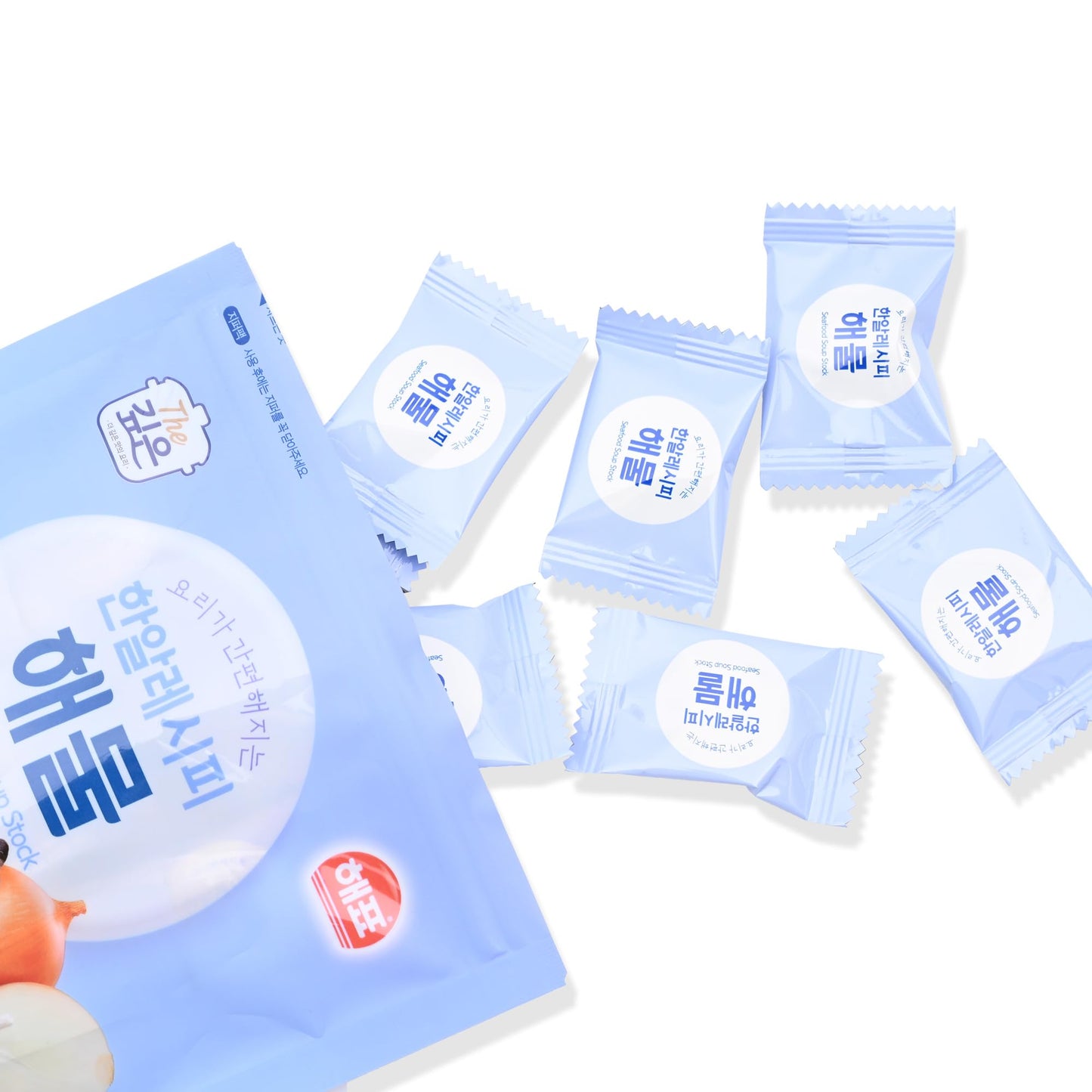 Korean Broth Coin Stock 4G X 35 Compact Pieces - Broth Tablet For Soup Base, Freeze-Dried, No Artificial Flavors, Korean Seafood Stock Coins, Deep Umami Flavor - Easy Pre-Portioned Korean Soup Compact Pieces