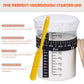 SAGOOITS Sourdough Starter Kit, 34oz Glass Jar, Yellow, Plus-01, Includes 13 Essential Baking Tools