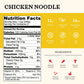 Kettle and Fire Chicken Noodle Soup with Bone Broth, Keto Friendly, High in Protein and Collagen, 6 Pack