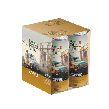 La Dolce Vita Italian Soda (Pack of 4, Coffee)