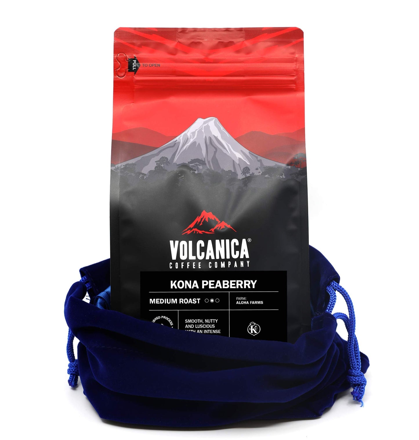 Kona Peaberry Coffee, 100% Pure, Gran Reserve, Ground, Fresh Roasted, 16-ounce