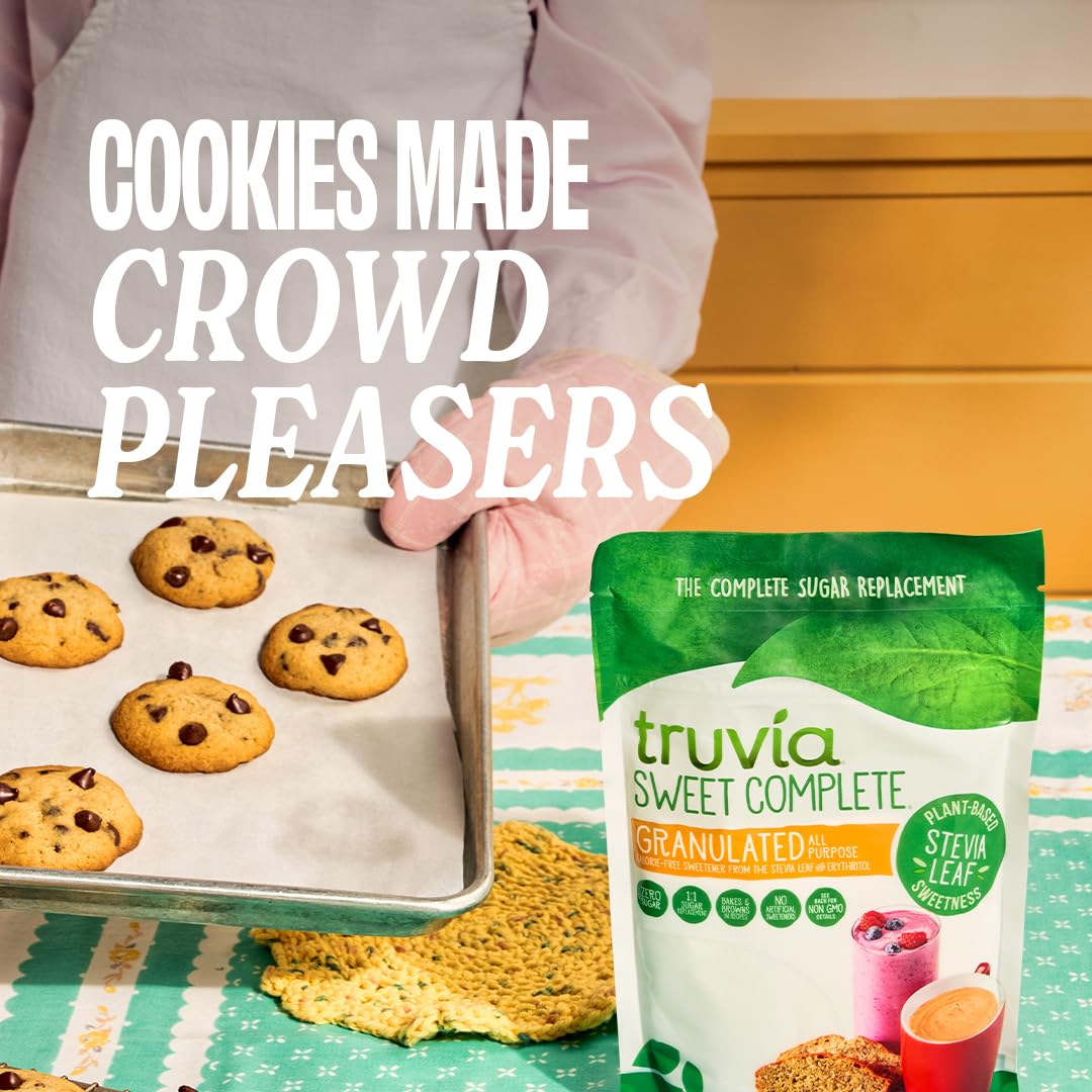 Truvia Sweet Complete Zero-Calorie Granulated All-Purpose Stevia Leaf Sweetener  32 oz Bag