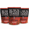 Rufus Teague Hot BBQ Variety Pack – Sweet, Spicy & Smoky Nuts, 9 oz Resealable Pouches, 3 Pack