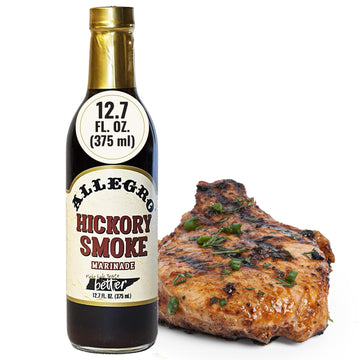 Allegro - The Marinate Everything Marinades | Perfect Marinades For Meat & Veggies | Marinade For Grilling, Roasting & Cooking | Kosher & Gluten Free | 12.7 Oz (Pack Of 1) - Hickory Smoke