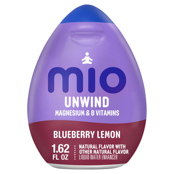 mio Unwind Blueberry Lemon Liquid Water Enhancer with Magnesium & B Vitamins, 1.62 fl oz Bottle