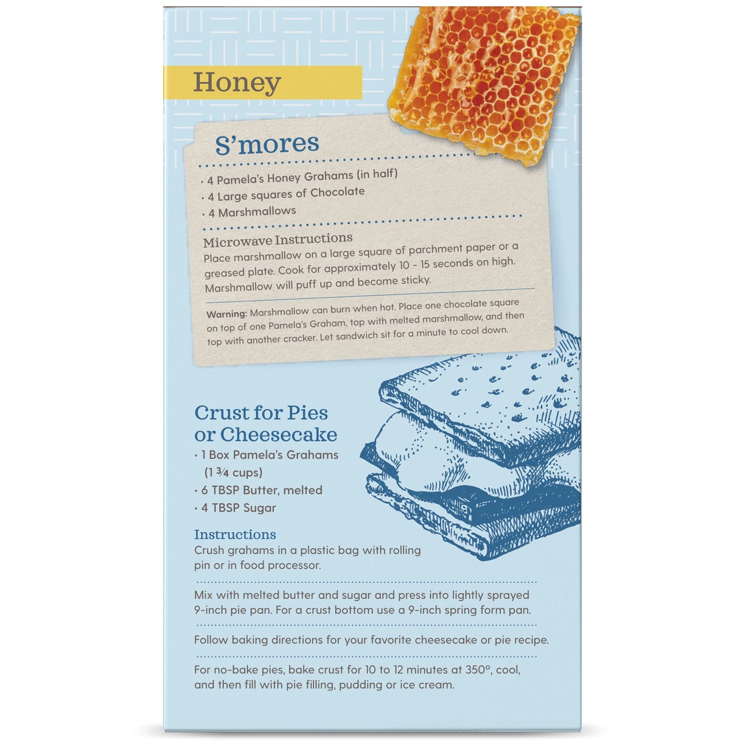 Pamela'S Products Gluten Free Honey Graham Crackers, 7.5 Oz