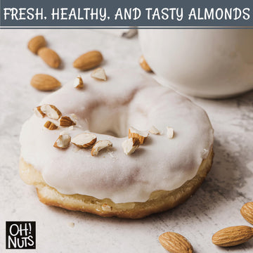 Almonds | Dry Roasted Unsalted Almonds | 5 Lb | No Salt, No Oil All-Natural Protein | Packed In New York Zip-Seal Bag For Exceptional Freshness By Oh Nuts