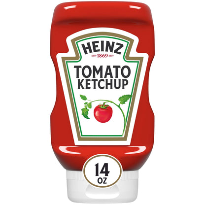 Heinz Tomato Ketchup (14oz Bottles, Pack of 8)